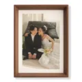 Wooden picture frame for tabletop display, elegant wood grain finish for home decor photo. - 5 Inch (Inner Size 8.9x12.7cm) / Black Walnut
