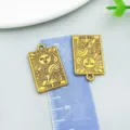 Antique gold alloy tarot card pendant DIY handmade jewelry accessories tarot charm sun charm - The Sun (28844) / 1 Piece/Pack (23x14mm)