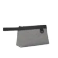 Bolsa de maquillaje cosmética gris minimalista neceser de viaje portátil organizador - Gris claro
