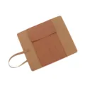 Tragbare Pinsel Aufbewahrung Tasche PU Leder Reise Rolle Etui wasserdicht Kosmetiktasche - Braun