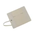 Beige PU Leder Kosmetiktasche, Pinselrolle Reise Make-up Organizer Tasche tragbar stilvoll. - Gebrochenes Weiß