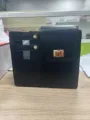 Black leather portable beverage bottle bag shoulder messenger storage bag stylish accessory - Black