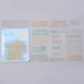 PET transparent waterproof inspirational quote stickers set for DIY journaling and crafts. - Peace and Joy