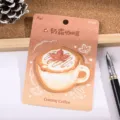 Creative coffee shaped sticky notes, cute notepad memo paper for office school stationery - 30 Pieces/Pack / Milk Cream Coffee