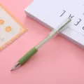 Morandi green retractable gel pen, cute student writing stationery office signature pen. - Green