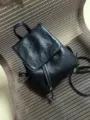 Discover this chic black small vintage backpack, stylish and versatile for daily casual wear. - Black