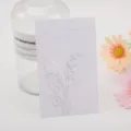 White embossed lily of the valley greeting card for floral packaging and baking inserts. - Style F / 8x13cm 10 Pieces/Pack / White