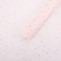 Papier de soie rose etoile pour emballage floral, emballage de cadeau et bouquet DIY. - Fond rose + doré