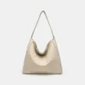 Beige shoulder bag, casual hobo bag, large capacity daily commuter handbag for women - 39*14*36 / Off White