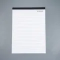 Mini bloc de notas A7 portátil de bolsillo con papel rayado y cuadrícula superior para planificar. - Rayado A4