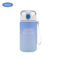 Yiben large capacity frosted plastic water bottle, portable sports cup for girls office. - 620ml / Blue