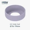 Tyeso Siliconen Bekerhoes en Beschermende Bodemhoes voor 76-79mm Bekers Lichtpaars - Diameter 76-79mm / Sering