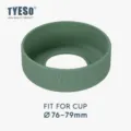 Tyeso Groene Siliconen Bekerhoes 76-79mm Beschermende Bodemhoes voor Drinkbekers - Diameter 76-79mm / Diepbosgroen