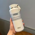 White TYESO 500ml Vacuum Insulated Stainless Steel Water Bottle with Portable Handle Sku - 500ml / White