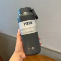 TYESO 500ml Vacuum Insulated Stainless Steel Water Bottle with Lid - Dark Grey SKU - 500ml / Gray