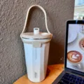 Gobelet isotherme en acier inoxydable Tyeso, tasse de voyage avec paille pour bureau et voiture. - 600ml / Mocha