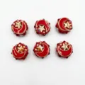 22mm (1 Pieza) / Rojo Oscuro