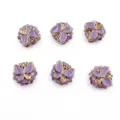Cuentas de resina de mariposa violeta DIY fabricación de joyas manualidades 6pcs - 22mm (1 Pieza) / Púrpura
