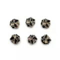 Cuentas de resina de mariposa negro oro para joyería DIY artesanal y accesorios de bolígrafo. - 22mm (1 Pieza) / Negro