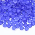 Blue glass flatback rhinestones for stunning nail art designs and sparkling DIY craft accessories. - Bright Blue