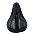 Housse de selle de vélo en silicone épaissie, coussin de selle noir en gel pour cyclisme. - Noir