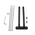 Kit adattatore per portaborraccia da bicicletta per mountain bike accessori per ciclismo - Nero
