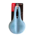 Blue thickened silicone bicycle saddle with honeycomb breathable holes for mountain bikes. - Regular Fit / Medium Light Blue