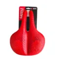 Red bicycle saddle silicone mountain bike seat cushion breathable honeycomb design 155mm width - Regular Fit / Large Size Red