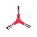 Y-shaped socket wrench with red handle multi-function bicycle repair tool metal hex spanner - Y-Type Socket Wrench