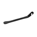 Durable black steel bicycle tire lever for easy mountain bike repair and maintenance. - Black Metal Tire Lever