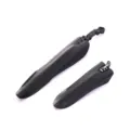 Set de garde-boue de vélo en plastique noir, pare-boue avant et arrière pour VTT de cyclisme. - Noir