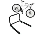 Duurzame zwarte metalen fietsenwandensteun voor veilige opslag binnenshuis en parkeerhouder. - Eén maat / Zwart
