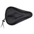 Housse de selle de vélo en silicone noire confortable avec cordon de serrage pratique. - Style C Rainure Triangle