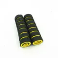 Motorcycle foam handlebar grips black and yellow sponge anti-slip bicycle handle covers - Black and Yellow