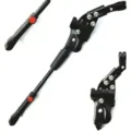 Adjustable bicycle kickstand aluminum alloy mountain bike side support stand black - Adjustable 5-Hole Iron Single Support