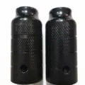 Durable steel bicycle stunt pegs, 38x110mm black footrests for BMX and performance bikes. - 50mm / Black