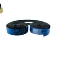 Bicycle handlebar tape detail view, drop bar wrap shock-absorbing anti-slip cycling equipment - Dark Blue