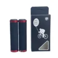 Mountainbike Schwamm Lenkergriffe mit doppelten Klemmringen in Schwarz Rot Fahrradteile. - Zweiseitig Im Karton / Rot