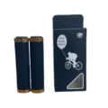 Fahrradlenker Griffe mit Schaumstoff und doppelten Klemmringen, langlebiges Fahrradzubehör. - Zweiseitig Im Karton / Gelb