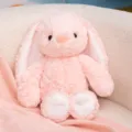 Cute pink plush rabbit toy soft floppy ear stuffed bunny doll lovely gift for kids - 40CM / Pink