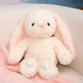 Cute soft plush rabbit toy fluffy stuffed animal cute bunny doll perfect gift for kids girls - 40CM / White