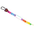 Silicone butterfly acrylic beaded golf ball marker keychain lanyard for daily use - Red
