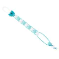 Blue and white silicone butterfly beaded golf score counter keychain lanyard variant. - Mint Green