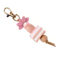 Lotus Siliconen Sleutelhanger Roze Boek Kralen Kwast Hanger Variant Tas Accessoire - Boek Hanger / Oudroze Boek