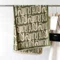 Sciarpa fantasia colorblock stile vintage da donna, scialle invernale morbido e caldo. - Verde