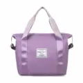 Purple travel duffel bag compact size portable fitness luggage bag for women daily use - XXS / Light Purple