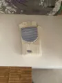 Gezellige winter gebreide handschoenen met gestreepte klep, warme wollen thermische wanten. - Eén maat / Wit