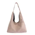 Casual suède schoudertas grote capaciteit vrouwen okseltas retro stijlvolle handtas - Khaki