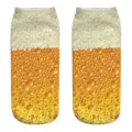 Calzini Corti Novità Stampa Birra 3D Unisex Schiuma Divertente Calzini Bassi Casuali - Con Imballaggio / A675