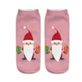 Simpatici calzini corti di Natale 3D da donna, con motivi festivi di scatole regalo. - Taglia unica / A1074